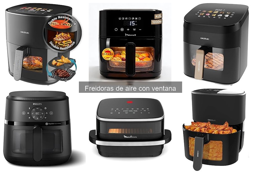 Mejores freidoras de aire con ventana: comparativa y análisis