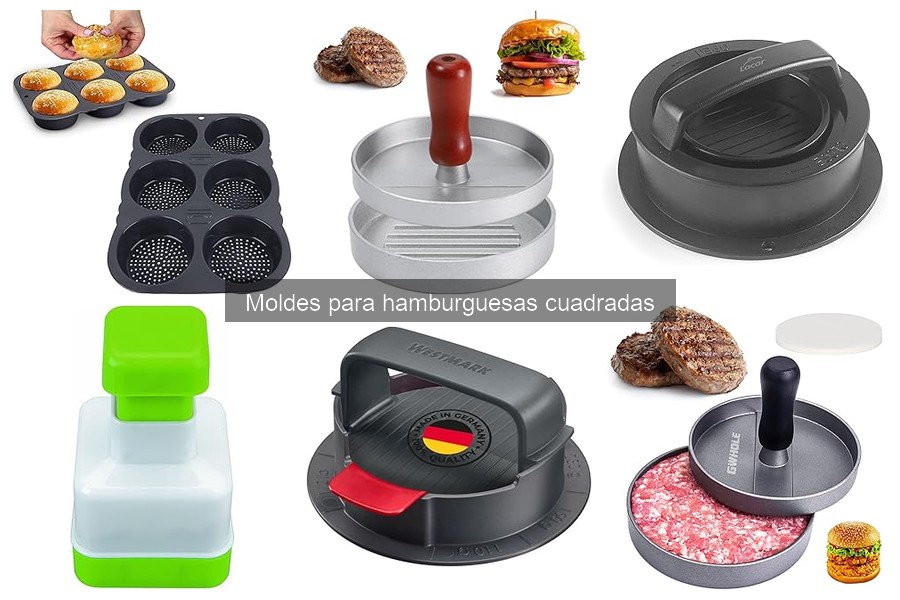 Mejores moldes para hamburguesas cuadradas según el usuario