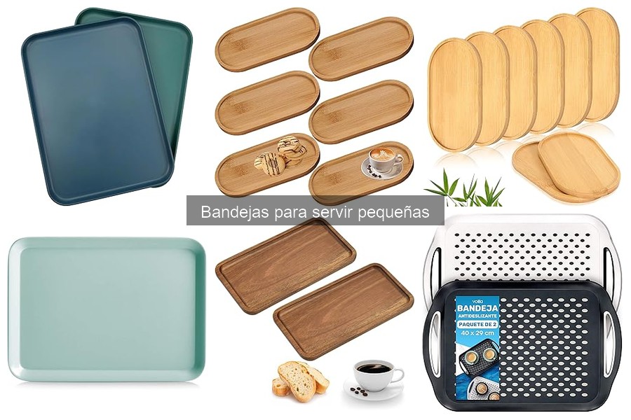 Mejores ofertas en bandejas para servir pequeñas