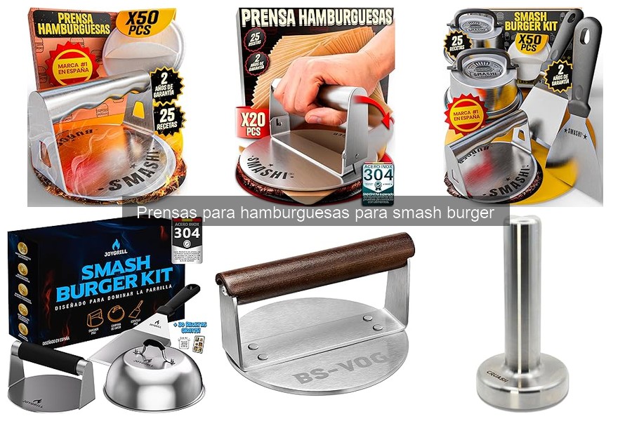 ** Mejores prensas para hamburguesas smash burger del mercado