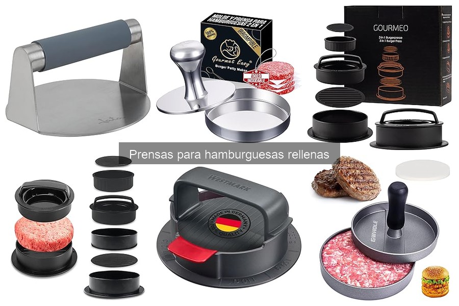 Mejores recetas para hamburguesas rellenas con prensa