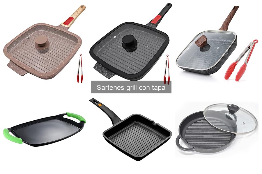 Mejores sartenes grill con tapa para tu cocina informal