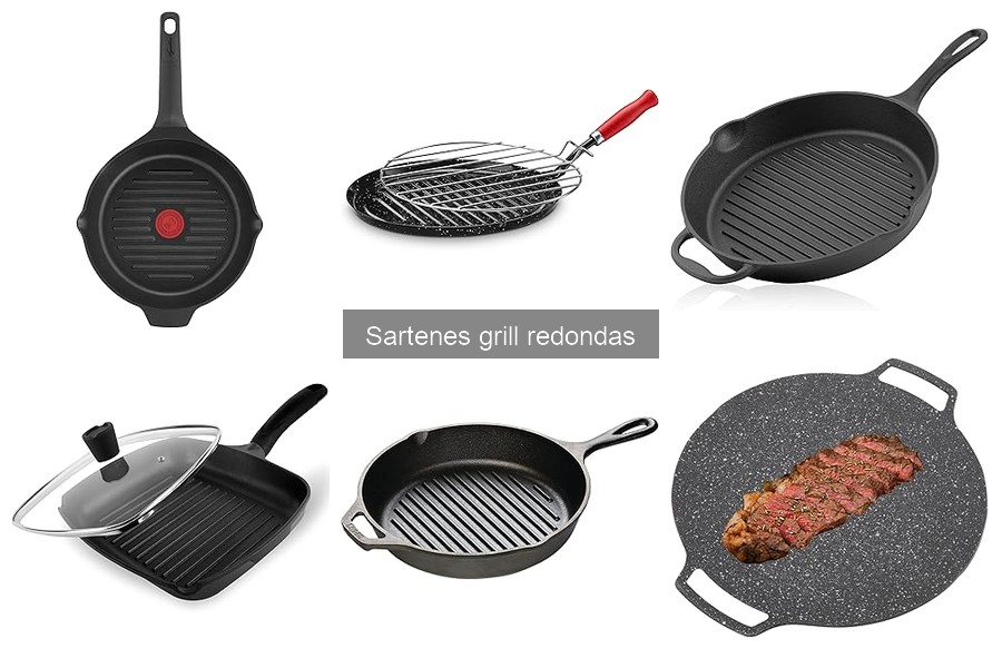 Mejores sartenes grill redondas para asar carne
