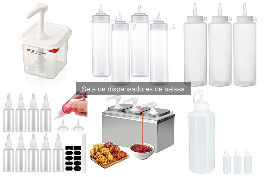 Mejores sets de dispensadores de salsas para familias