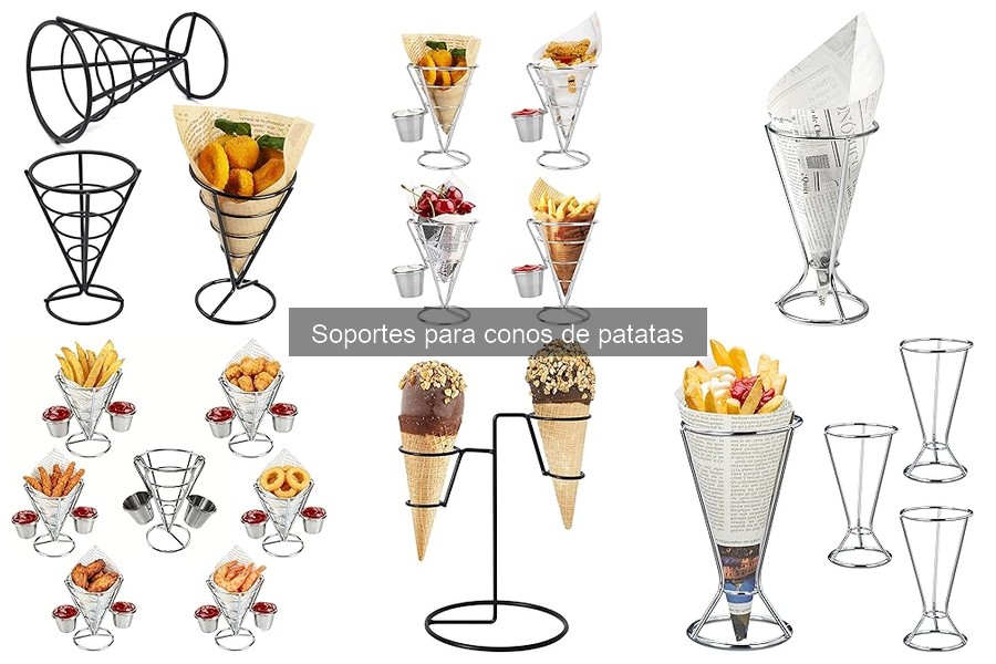 Mejores soportes para conos de patatas para tus fiestas