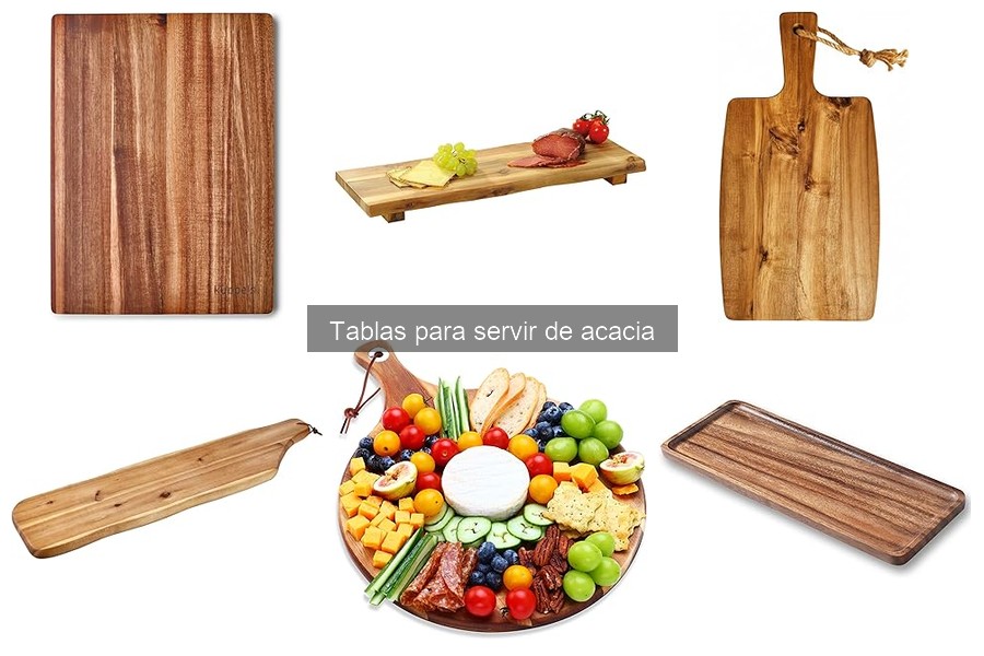 Mejores tablas de acacia para cenas formales: comparativa