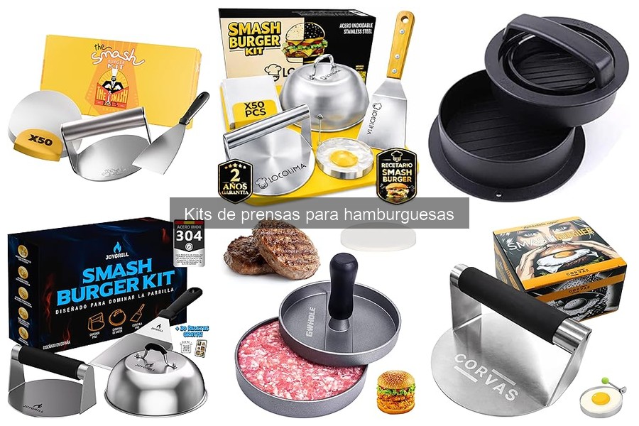 Opiniones de los mejores kits de prensas para hamburguesas