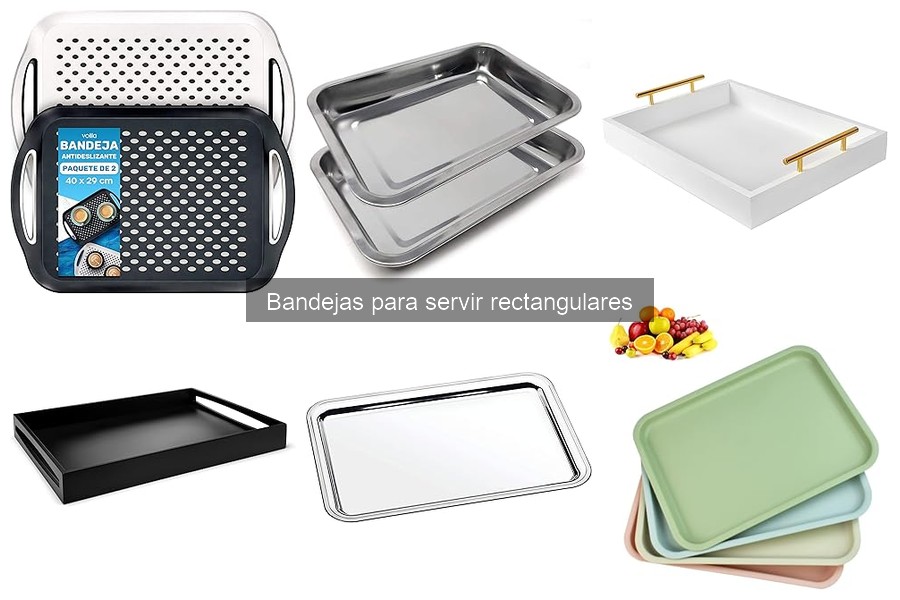 Organiza tu mesa con bandejas rectangulares: tips útiles