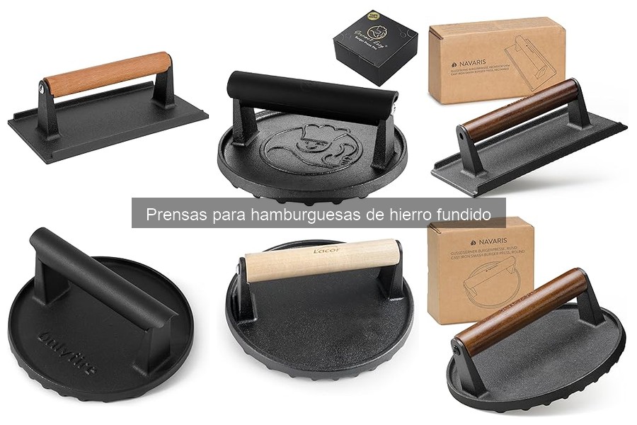Peso ideal de una prensa para hamburguesas de hierro fundido