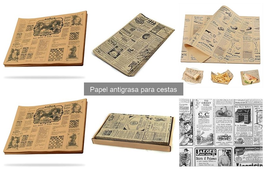 Precios del papel antigrasa para cestas: mejores opciones