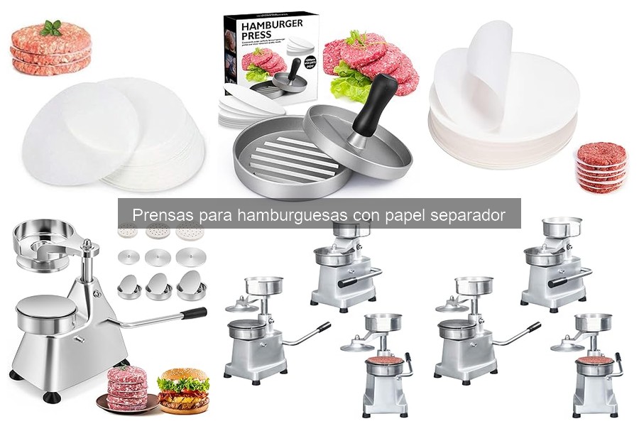 Prensas para hamburguesas con papel separador: ¿Qué son y cómo funcionan?