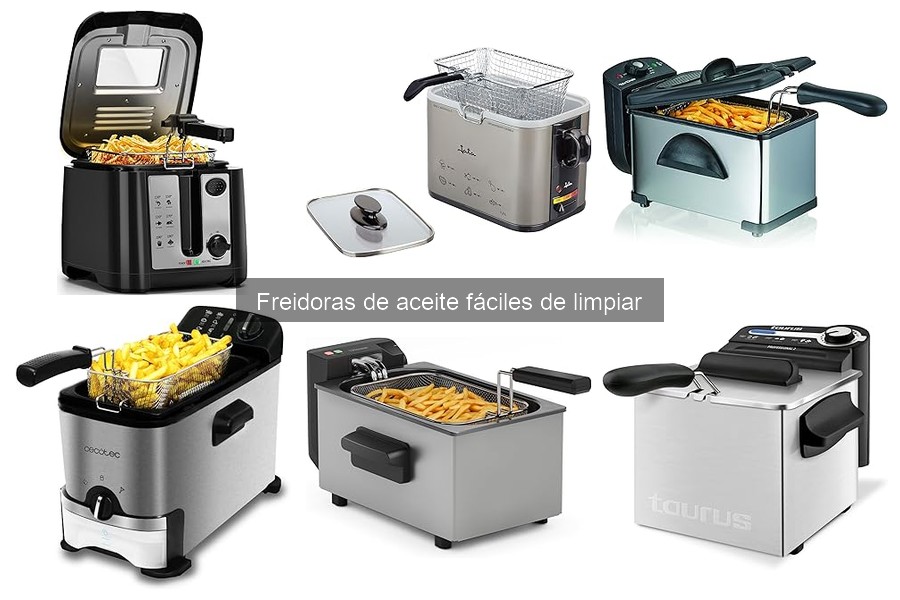 ** Problemas comunes con freidoras de aceite fáciles de limpiar