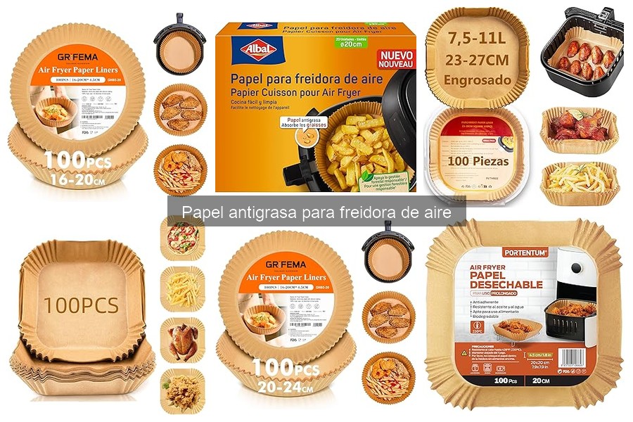 ¿Qué es el papel antigrasa para freidora de aire?