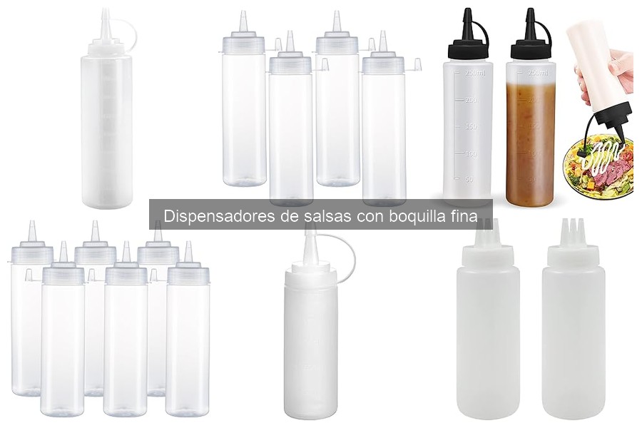 ¿Qué es un dispensador de salsas con boquilla fina?
