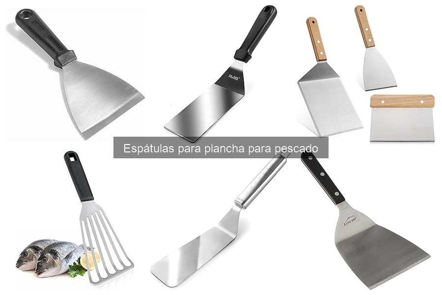 ¿Qué es una espátula para plancha para pescado?