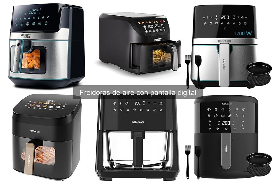 ¿Qué es una freidora de aire con pantalla digital?