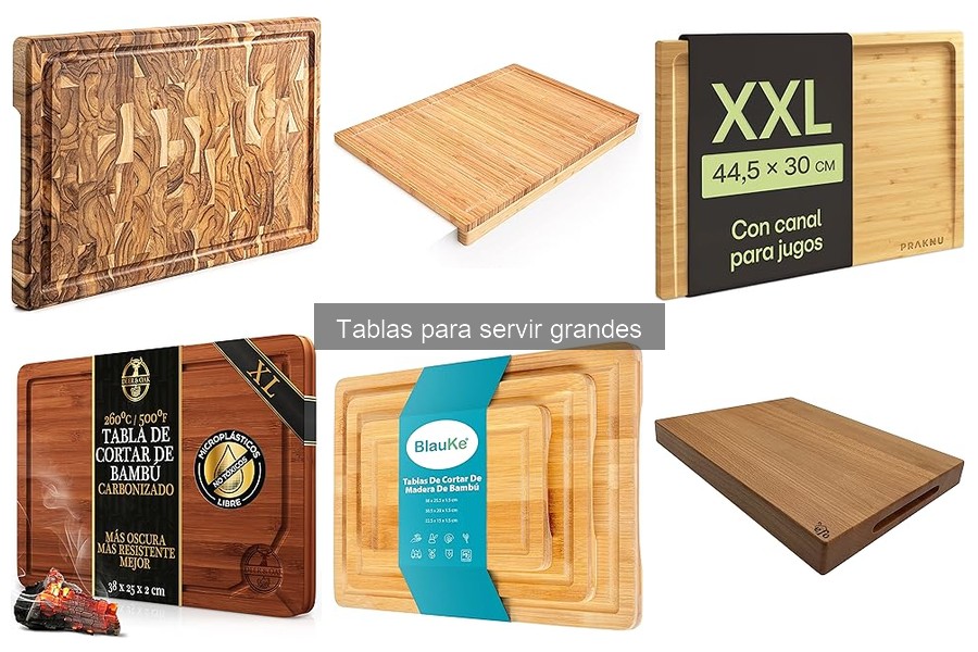 ¿Qué son las tablas para servir grandes? Descubre sus características