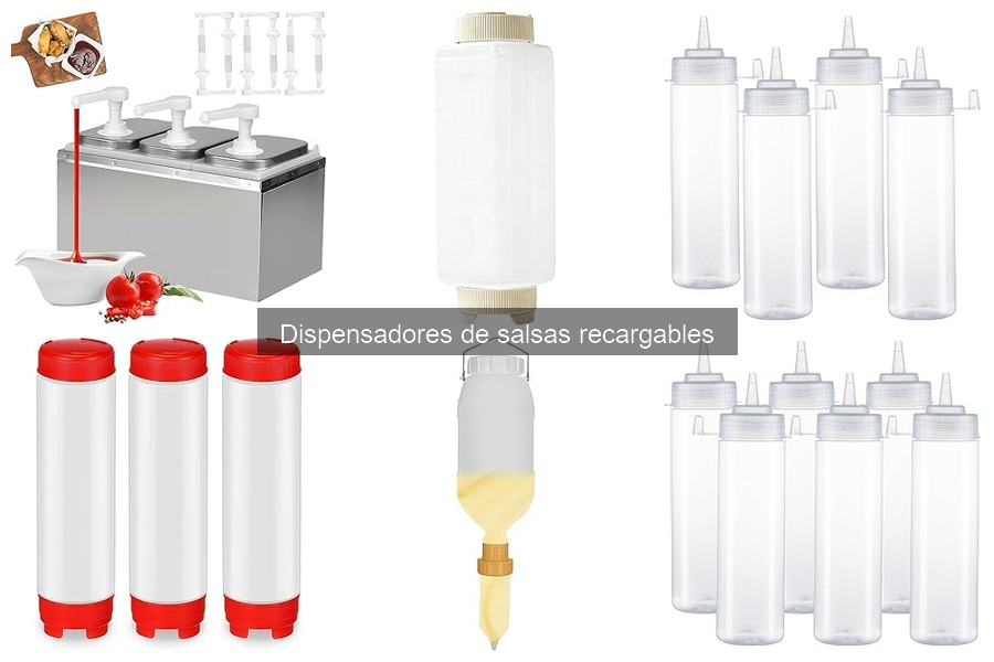 ¿Qué son los dispensadores de salsas recargables?