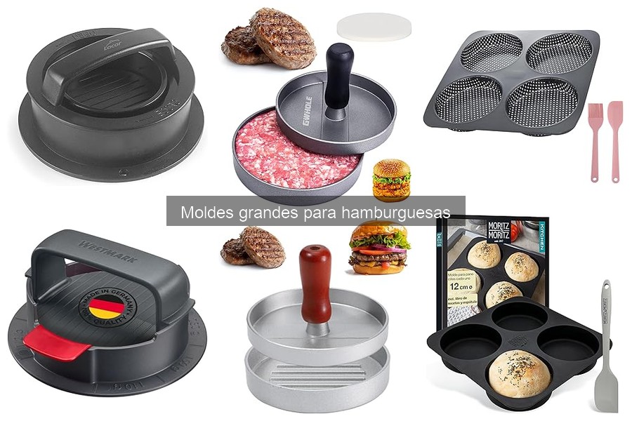 ¿Qué son los moldes grandes para hamburguesas? Descubre su uso