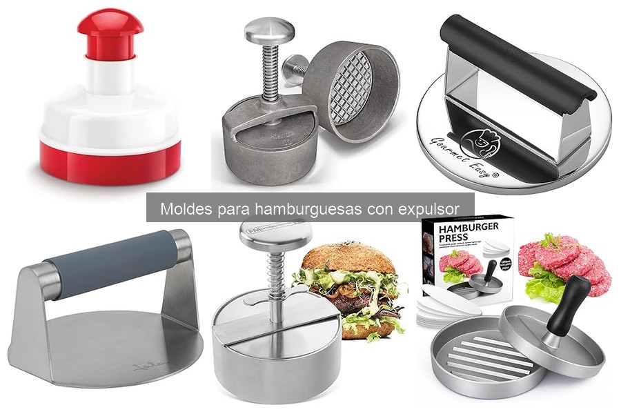 ¿Qué son los moldes para hamburguesas con expulsor?
