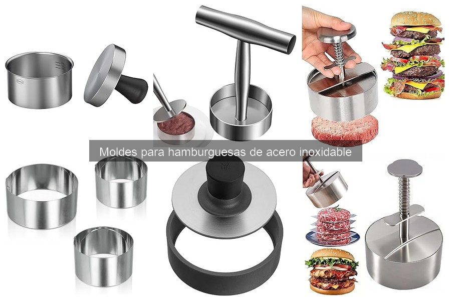 ¿Qué son los moldes para hamburguesas de acero inoxidable?