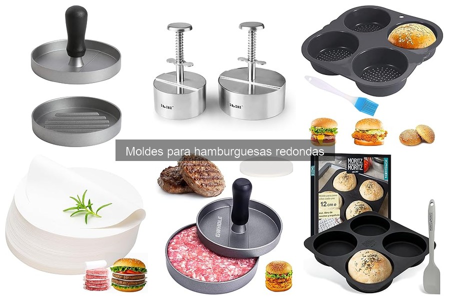 ¿Qué son los moldes para hamburguesas redondas?