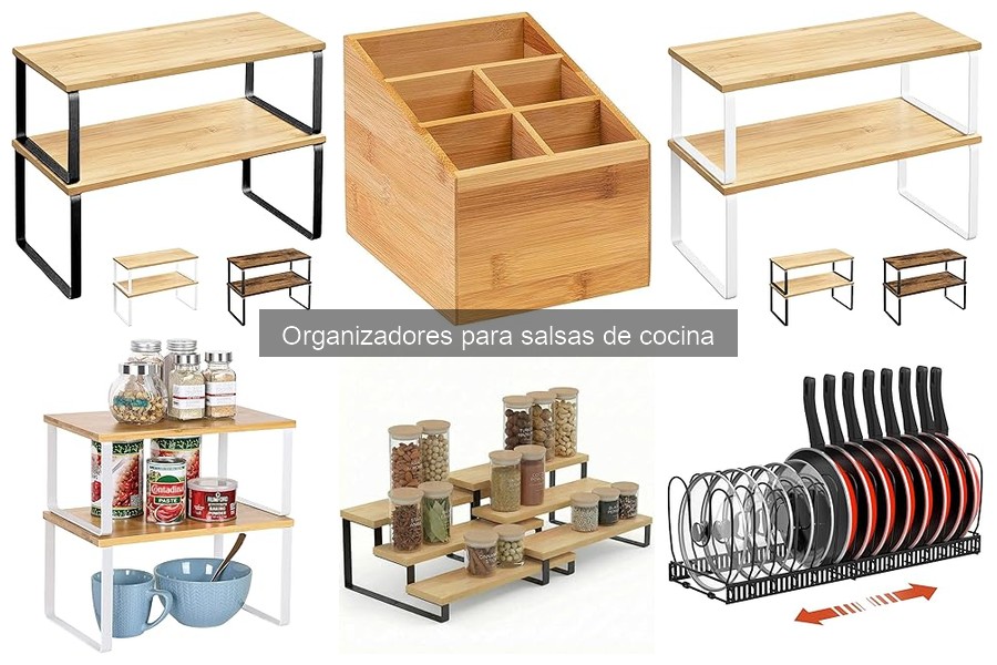 ¿Qué son los organizadores para salsas de cocina?