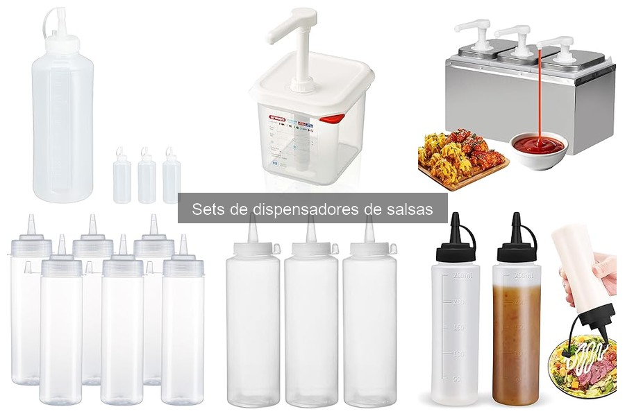 ¿Qué son los sets de dispensadores de salsas y cómo usarlos?