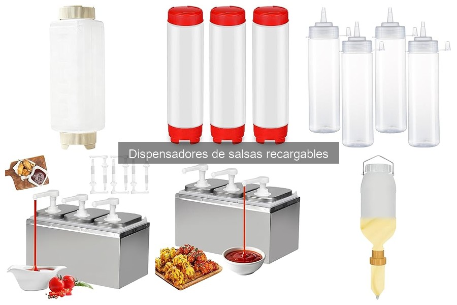 Recetas creativas con dispensadores de salsas recargables