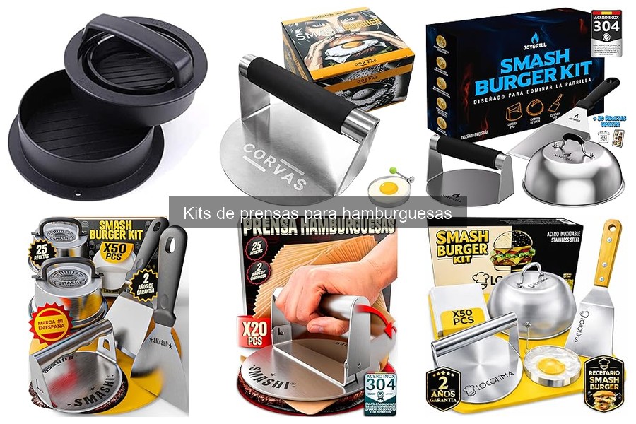 Recetas Creativas para Hamburguesas con Kit de Prensa