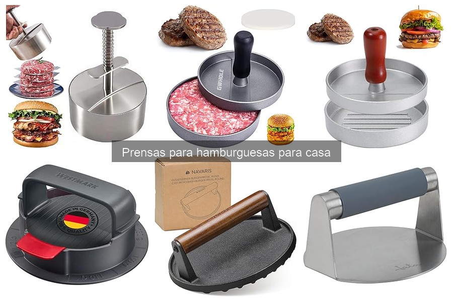 Recetas deliciosas para hacer con prensa de hamburguesas