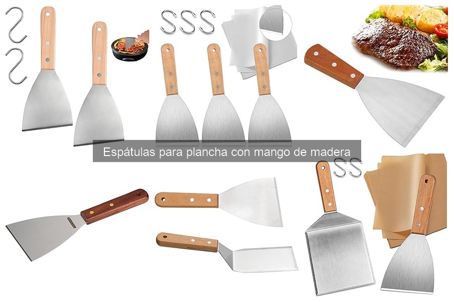 Recetas fáciles con espátulas para plancha de madera