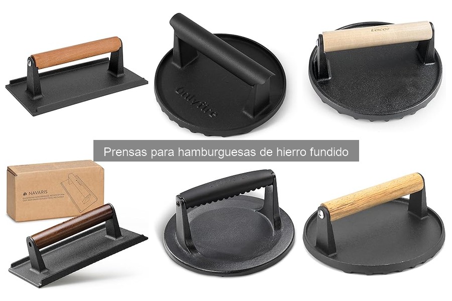 Recetas Fáciles para Hamburguesas con Prensa de Hierro Fundido