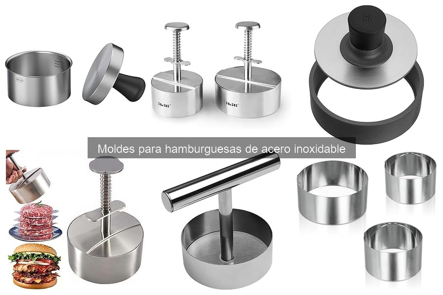 Recetas Fáciles para Moldear Hamburguesas de Acero Inoxidable