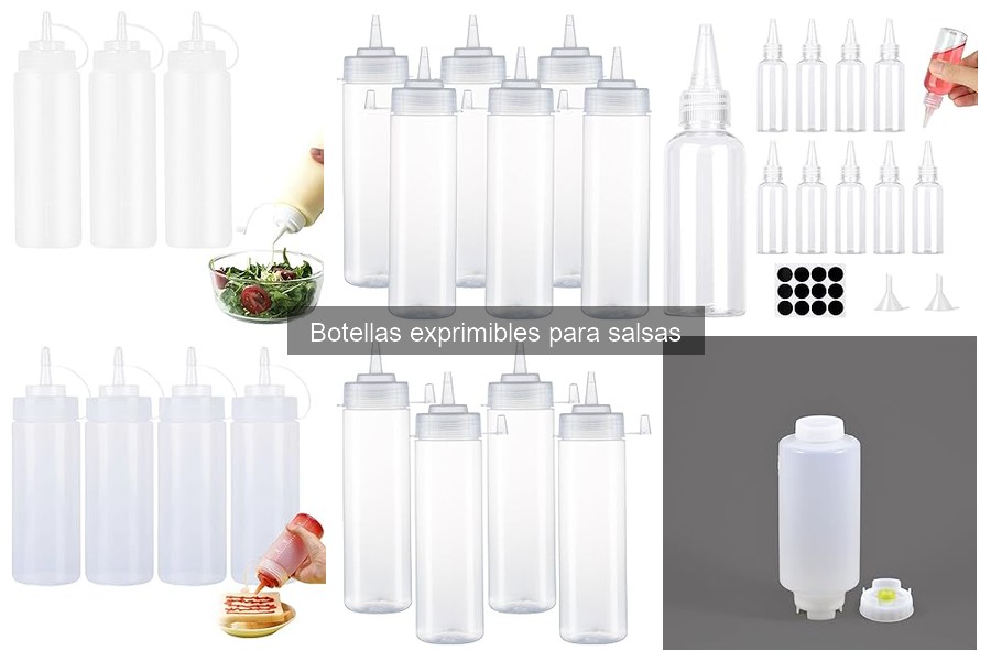 Recetas irresistibles con botellas exprimibles para salsas