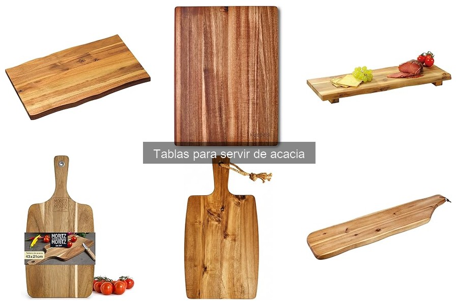 Recetas perfectas para presentar en tablas de acacia