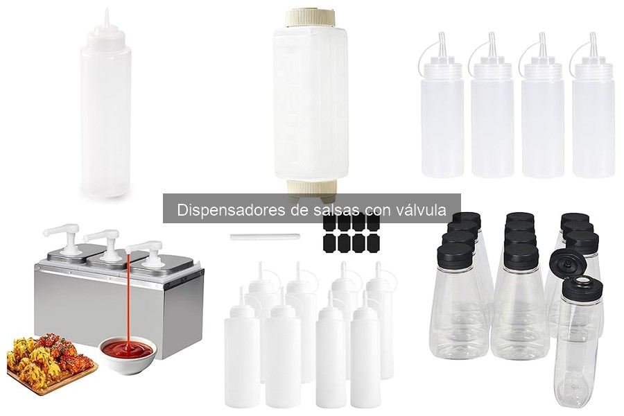 Seguridad de dispensadores de salsas con válvula para alimentos