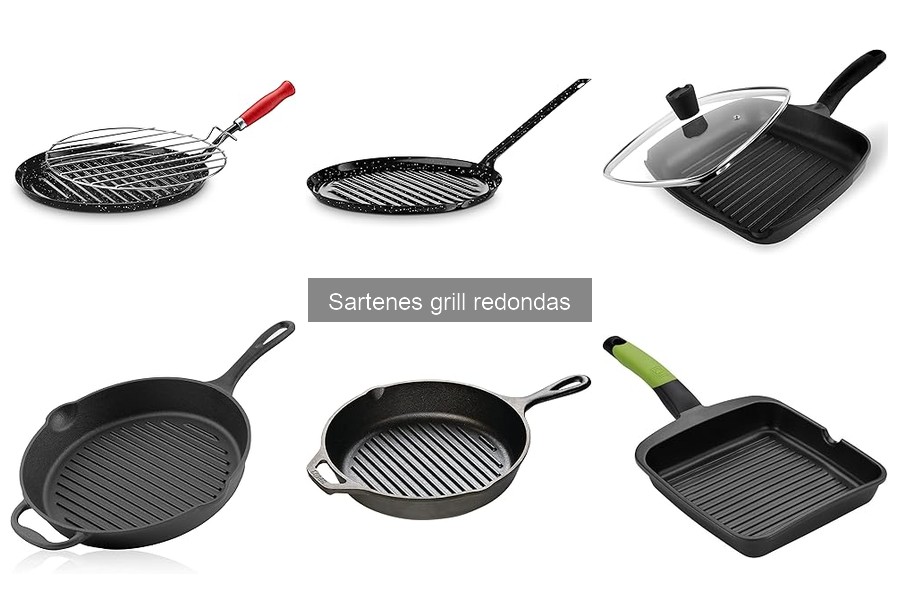 Tipos de materiales en sartenes grill redondas y ventajas