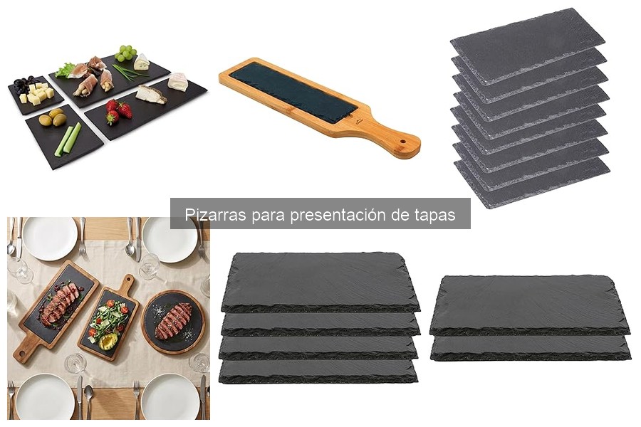 Tipos de Pizarras para Presentación de Tapas en Casa