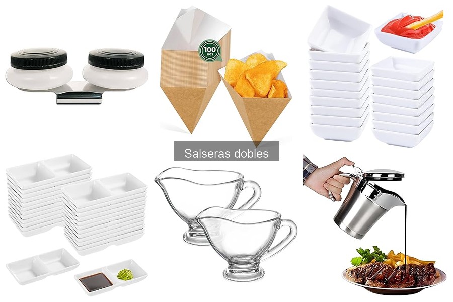 Tipos de salseras dobles para tu cocina informal