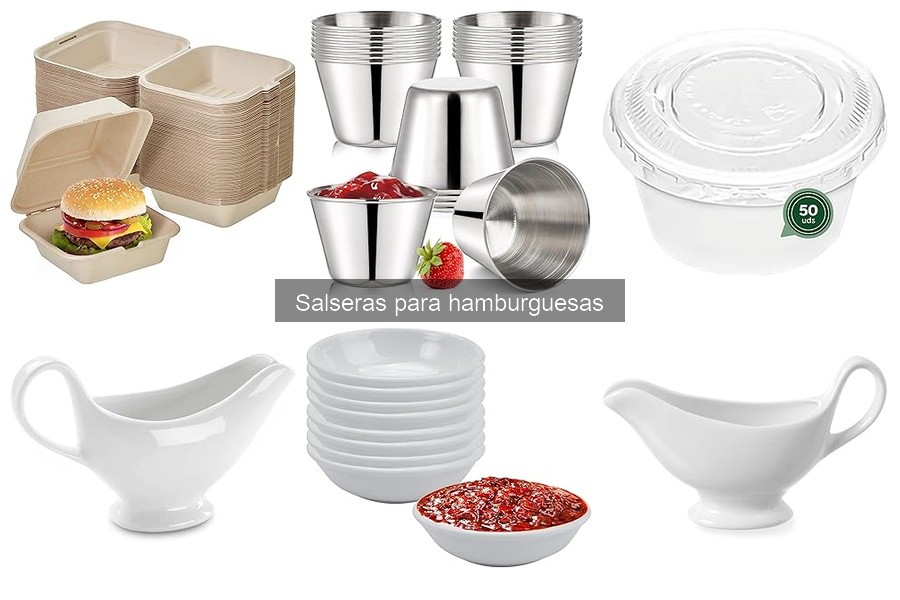 ** Tipos de Salseras para Hamburguesas: Cerámica, Acero y Plástico
