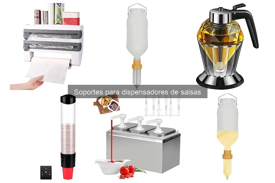 Tipos de soportes para dispensadores de salsas en casa