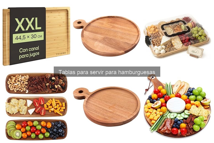 Usos Creativos de Tablas para Servir Hamburguesas