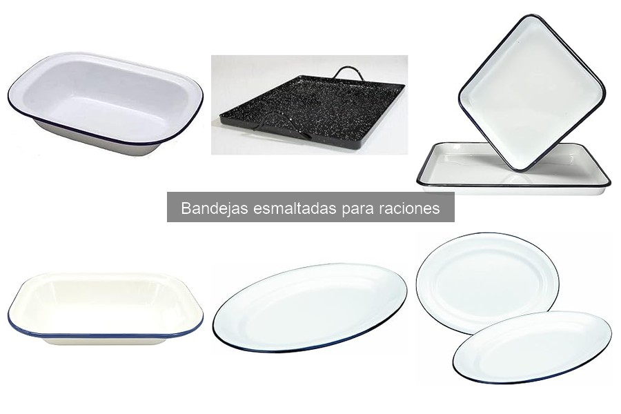 Ventajas de usar bandejas esmaltadas para raciones en casa