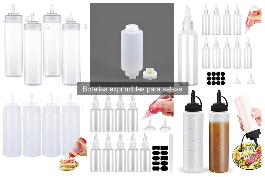 Ventajas de usar botellas exprimibles para salsas en casa