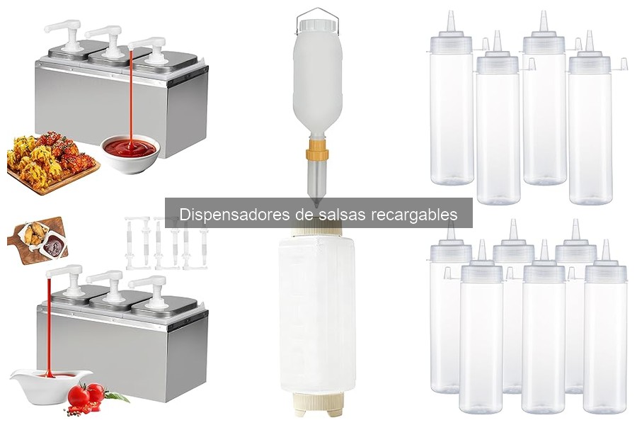 ** Ventajas y desventajas de dispensadores de salsas recargables